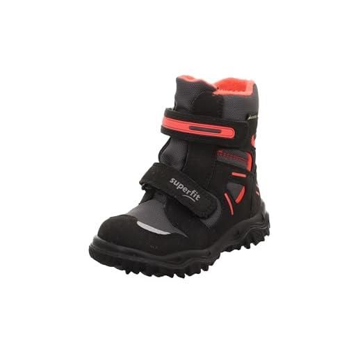Superfit husky, stivali da neve bambini e ragazzi, nero e rosso 0020, 41 eu stretta