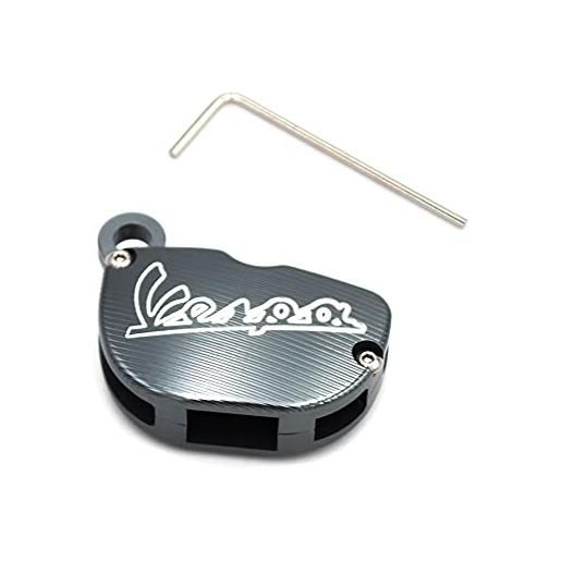 2Bird coperchio della chiave del motociclo cnc. Custodia protettiva for vespa piaggio gts sprint primavera 150 300 125 accessori (color: titanium)