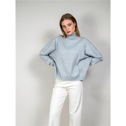 PETER HADLEY WOMAN maglia over grigio perla