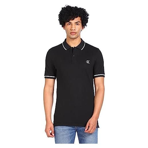 Calvin Klein Jeans calvin klein tipping slim polo j30j315603, polo a maniche corte, uomo, blu (india ink), m