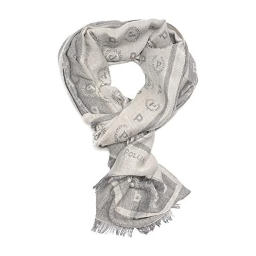 Pollini sciarpa 180x50 donna uomo - accessorio invernale - logo all over - morbida e calda - collezione originale