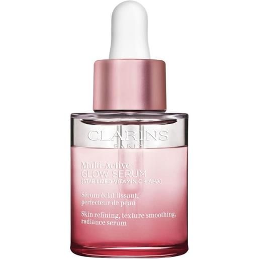 Clarins multi active serum 30 ml siero bifasico ultra-sensoriale con vitamina c e acido glicolico per una pelle affinata e radiosa