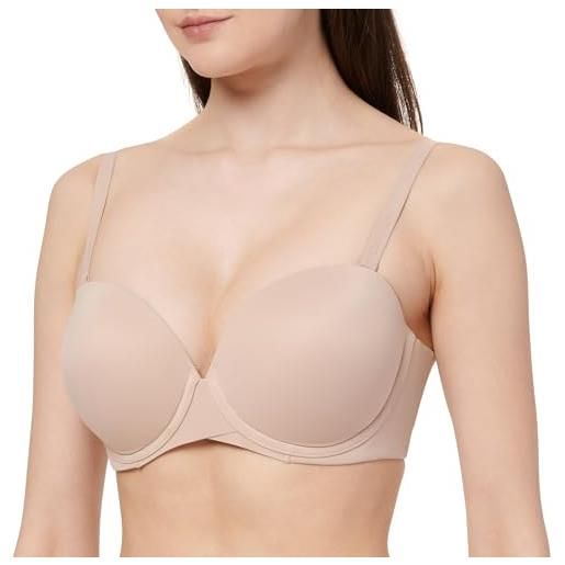 Calvin Klein donna reggiseno push-up spalline rimovibili, beige (cedar), 5c