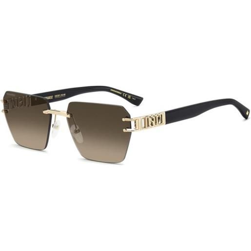 Dsquared2 d2 0173/s - j5g oro occhiali da sole