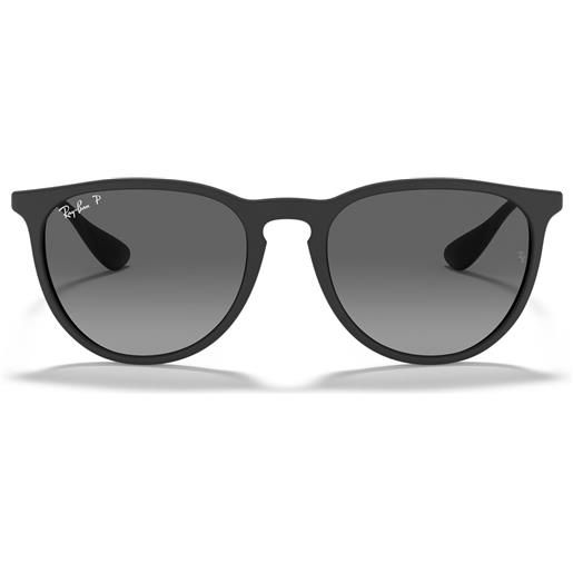 Ray-Ban occhiali da sole rb4171 622/t3 erika nero/grigio sfumato unisex polarizzati