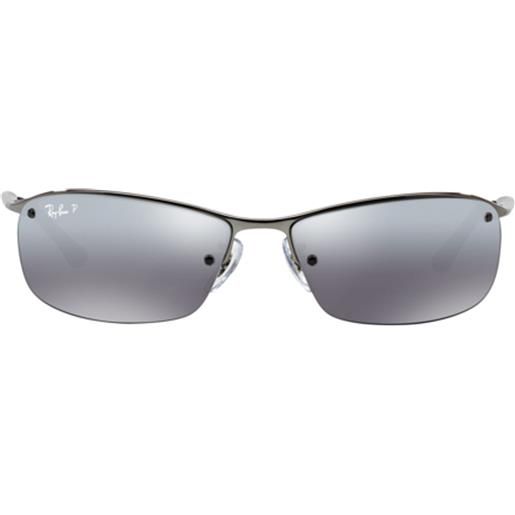 Ray-Ban occhiali da sole rb3183 004/82 gunmetal/argento unisex polarizzati