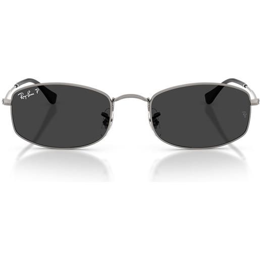 Ray-Ban occhiali da sole rb3832 004/48 gunmetal/nero unisex polarizzati