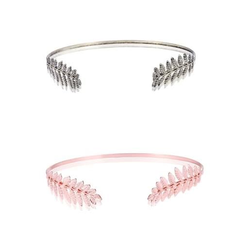 Générique headband in metallo con foglie dorate, dorate leaf bridal wedding headpieces goddess headpiece for back of head, metal headbands for women