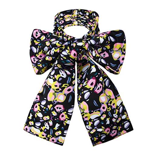 LIKUNGOU wonderland the hatter costume bowtie cravatta grande fantasia papillon stampati colorati per tea party unisex