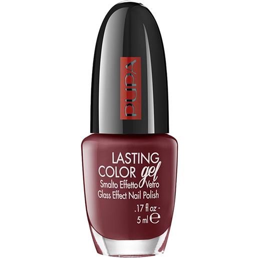 Pupa lasting color gel 032 black burgundy smalto effetto gel ultra lucido senza lampada uv laccato