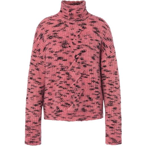 MOSCHINO JEANS maglione a collo alto - rosa