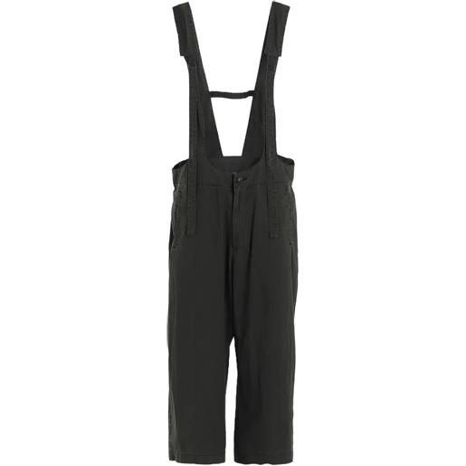 Y's salopette con bottoni - grigio