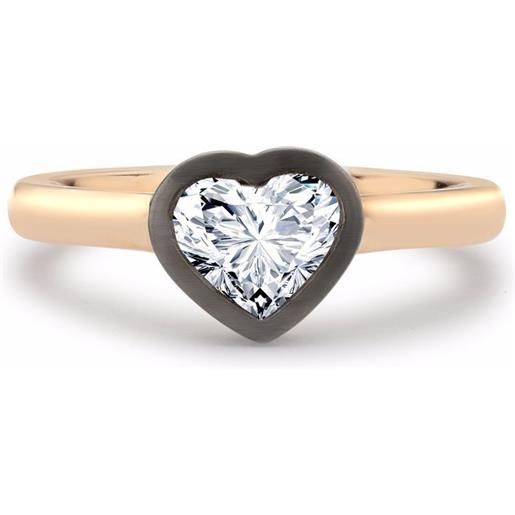 Pragnell anello legacy in oro rosa e bianco 18 carati con diamanti