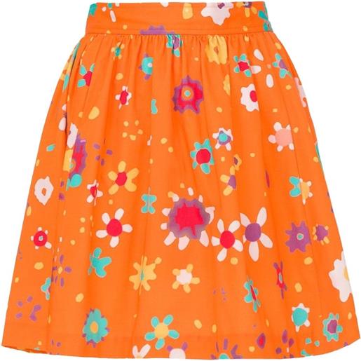 Lhd minigonna a fiori - arancione