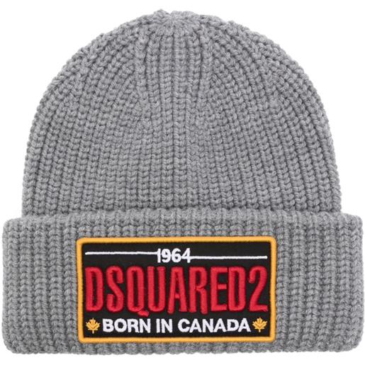 DSQUARED2 berretto con applicazione - grigio