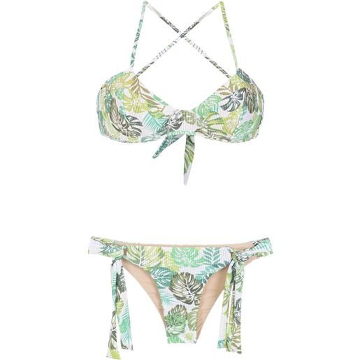 Amir Slama bikini con stampa - verde