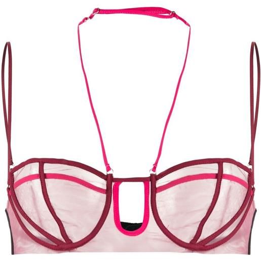 Nensi Dojaka reggiseno a inserti - rosa
