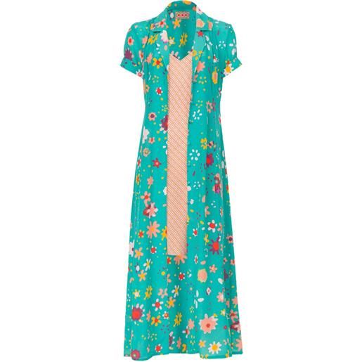 Lhd abito the marlin a fiori - verde