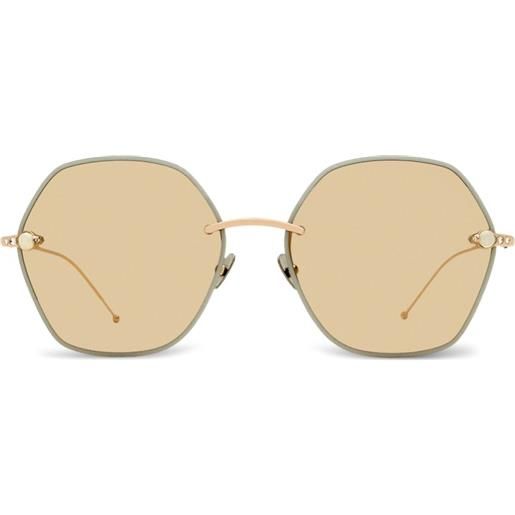 Pomellato Eyewear occhiali da sole con montatura esagonale - grigio