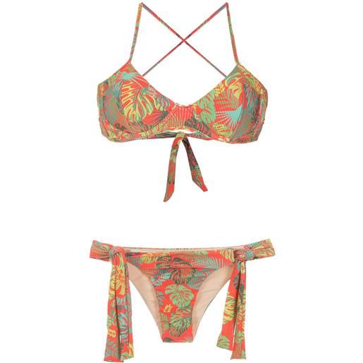 Amir Slama bikini con stampa - rosso