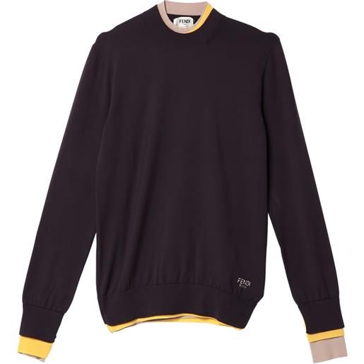 FENDI canotta girocollo - viola