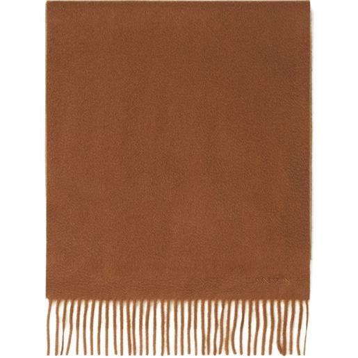 Lanvin sciarpa in lana con frange - toni neutri