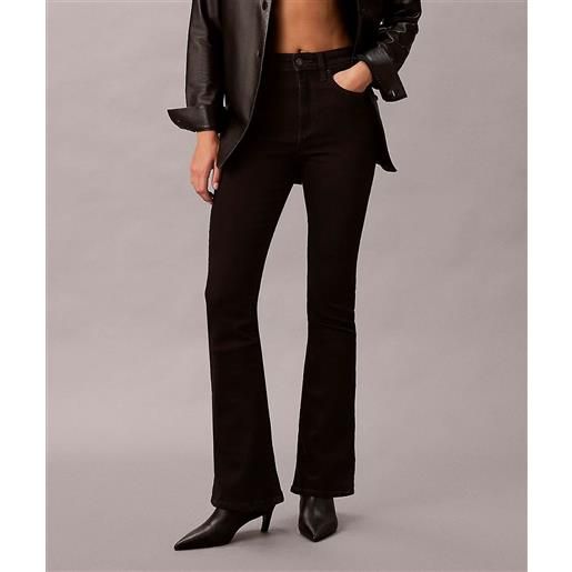 Calvin klein jeans pantaloni denim flare neri donna