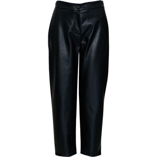 Vicolo pantaloni donna in ecopelle nero xs, s, m