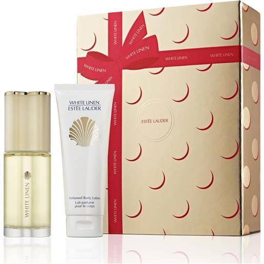Estee lauder white linen set 60ml + 100ml set con eau de parfum, body lotion e eau de parfum formato viaggio