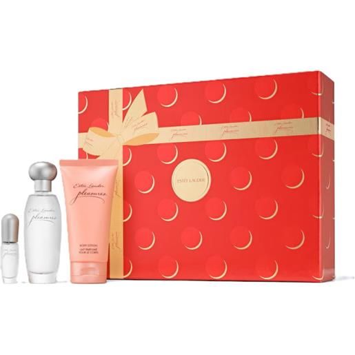 Estee lauder pleasure set 50ml + 75ml + 4ml set con eau de parfum e body lotion