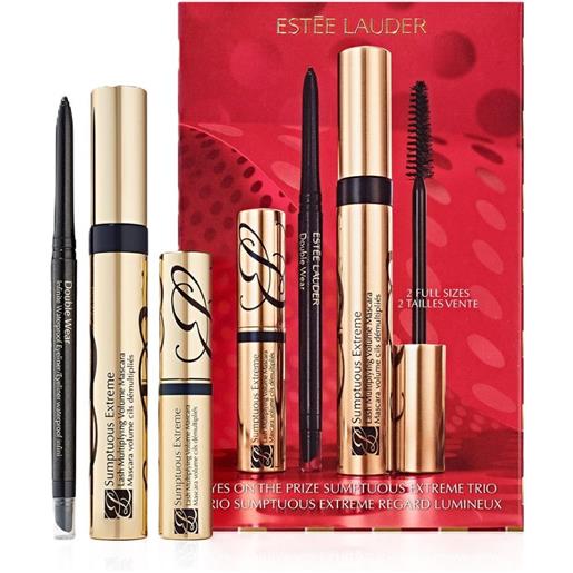 Estee lauder 3pc sumptuous extreme set set con mascara volume in due formati e eyeliner