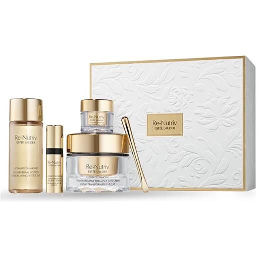 Estee lauder set diamond brilliance 5 ml + 50 ml + 5 ml + 50 ml set con crema, siero, lozione e contorno occhi