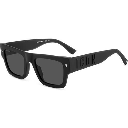 Dsquared2 d2 icon 0021/s - 003 nero occhiali da sole