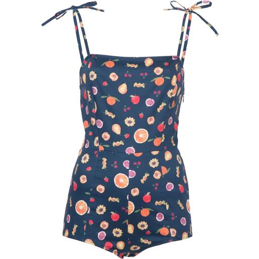 Lhd body con stampa - blu