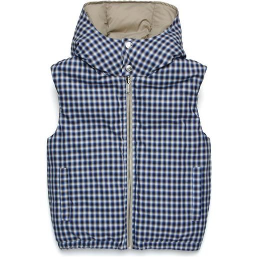 DSQUARED2 KIDS gilet a quadretti - blu