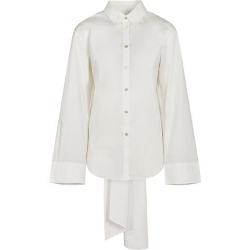 Forte Forte camicia asimmetrica - bianco