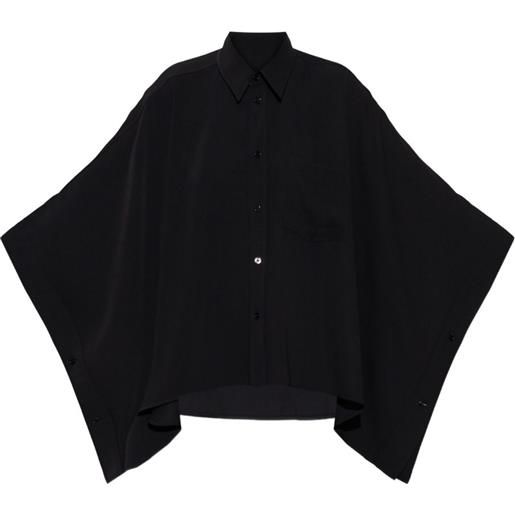 MM6 Maison Margiela camicia con bottoni - nero