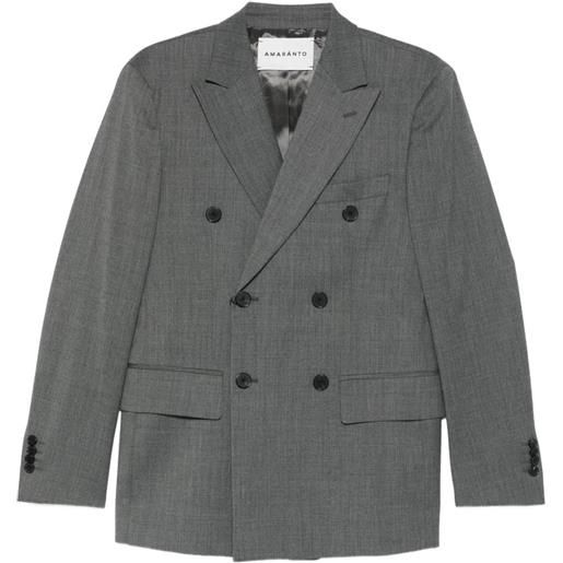 AMARANTO blazer doppiopetto - grigio