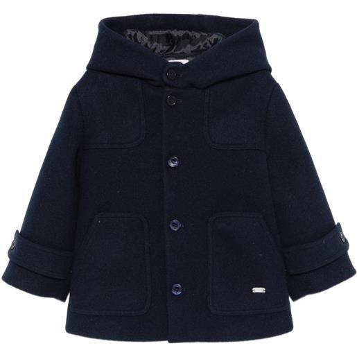 Le Bebé Enfant cappotto con cappuccio - blu