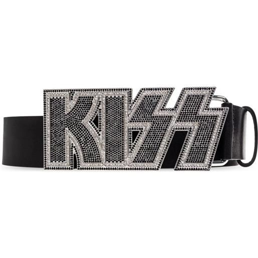 DSQUARED2 cintura con cristalli - nero