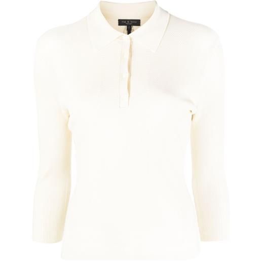 rag & bone polo pacey a coste - toni neutri