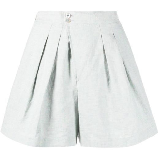 Forte Forte shorts a vita alta - blu
