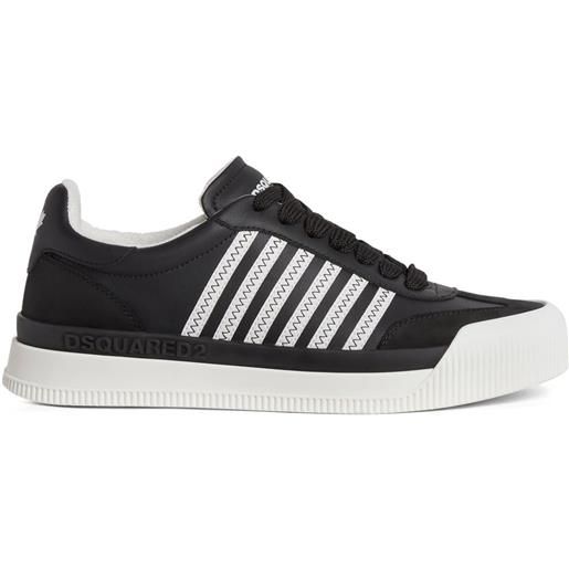 DSQUARED2 sneakers new jersey in pelle - nero