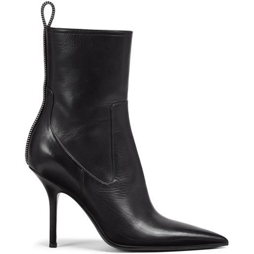 DSQUARED2 stivali 100mm con zip - nero