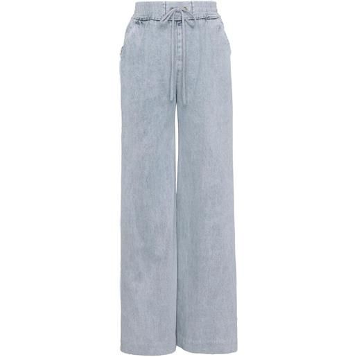 ZIMMERMANN jeans rebellion con coulisse - blu