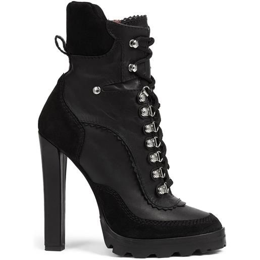 DSQUARED2 stivali con punta tonda 120mm - nero