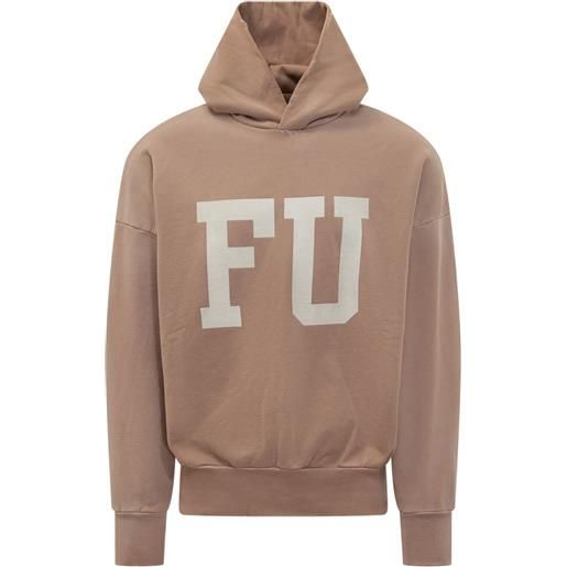 Fear Of God felpa educate con cappuccio - marrone