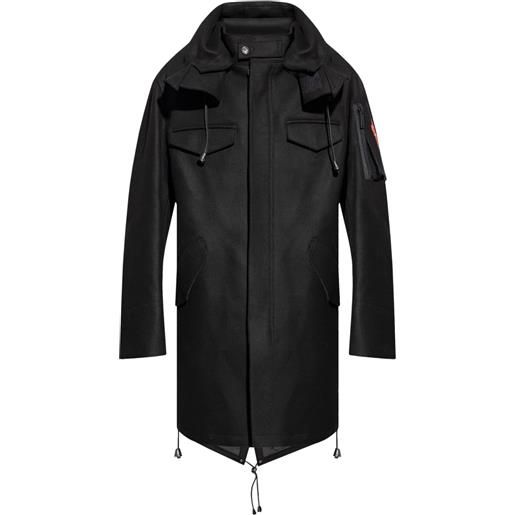 DSQUARED2 cappotto con cappuccio - nero