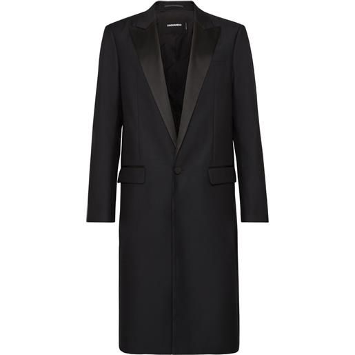 DSQUARED2 cappotto monopetto - nero
