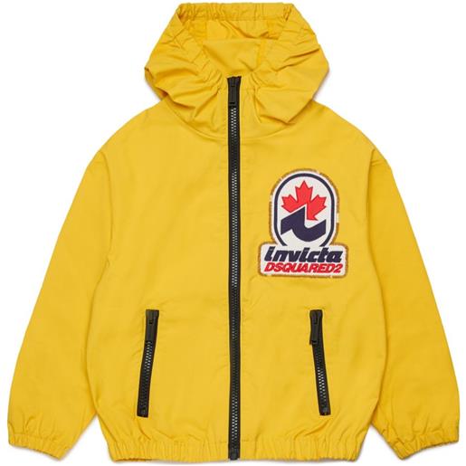 DSQUARED2 KIDS bomber con applicazione - giallo
